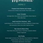 Mehendi beach party Menu story
