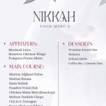 Nikkah Menu 3